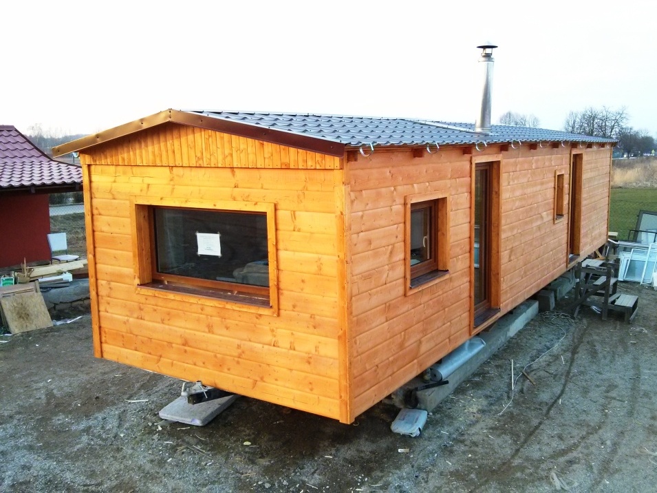 mobilní domy celoročně zateplené dřevěné